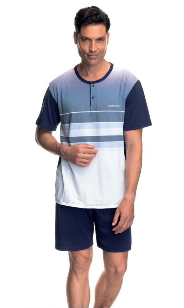 Pijama hombre verano color marino