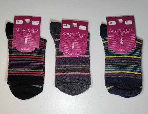 Pack 3 pares de calcetines de mujer algodón 100/148 surtido