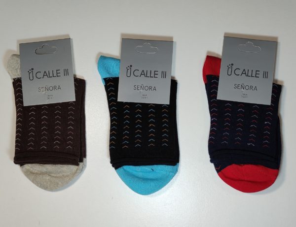Pack 3 pares de calcetines de mujer algodón 350/4 surtido