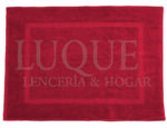Alfombra baño de algodón Venus burdeos