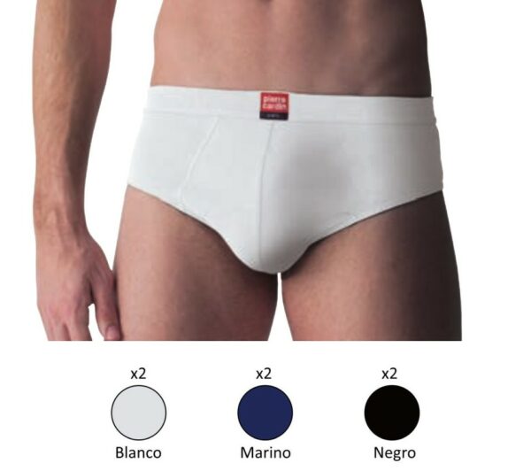 Calzoncillos slip de algodón Pierre Cardin 3909 surtido (pack de 6)