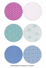 Bikini bajo de algodón Naiara 675 estampados surtidos (pack de 6 o de 12)