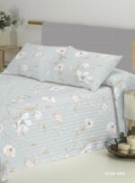 Colcha bouti estampada Polo-Polo Alisa gris