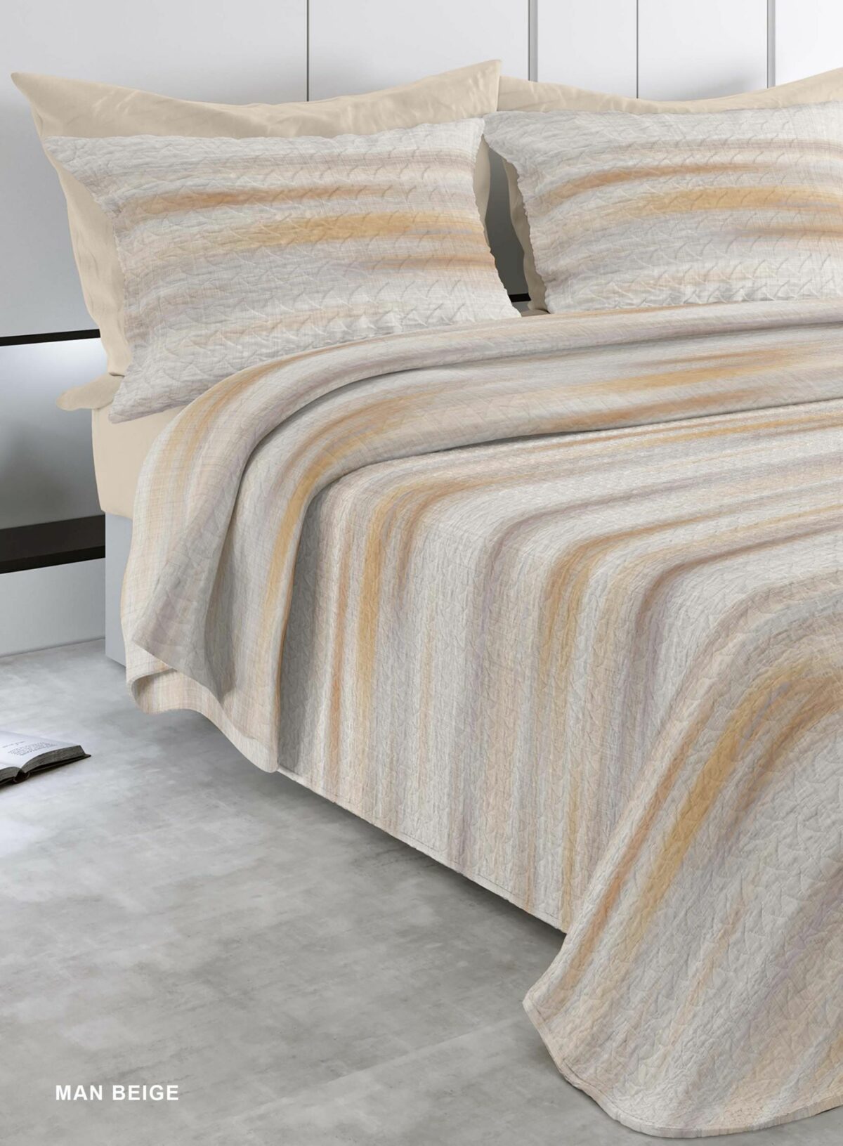Colcha bouti estampada Polo-Polo Man beige