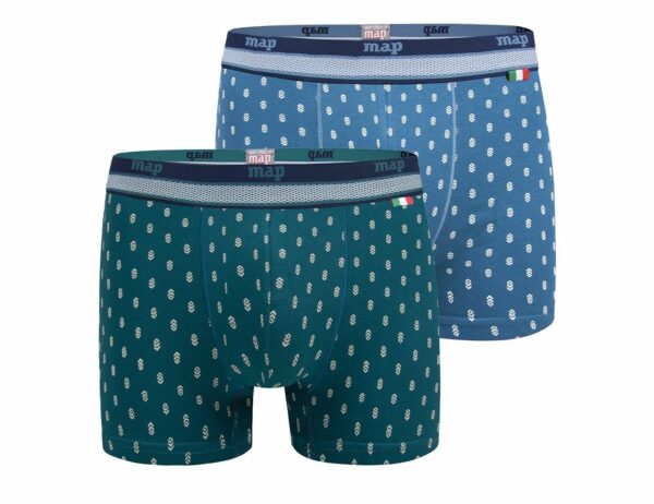 Bóxer de algodón Map 3206 goma vista (pack de 2)