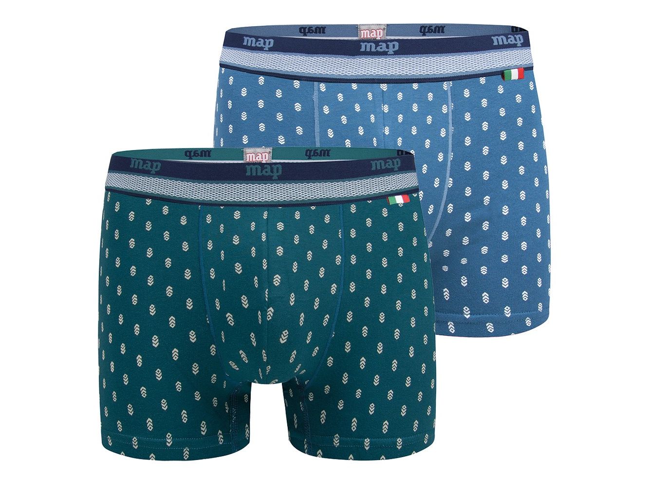 Bóxer de algodón Map 3302 "Science" goma vista (pack de 2) Bóxer de algodón Map 3302 "Science" goma vista (pack de 2)