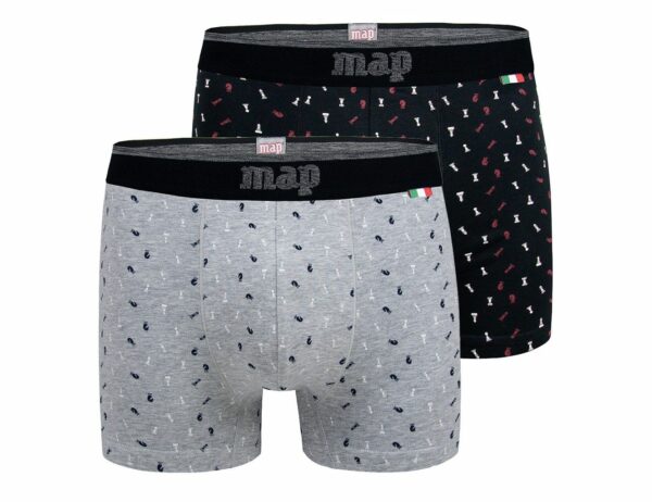 Bóxer de algodón Map 3207 goma vista (pack de 2)