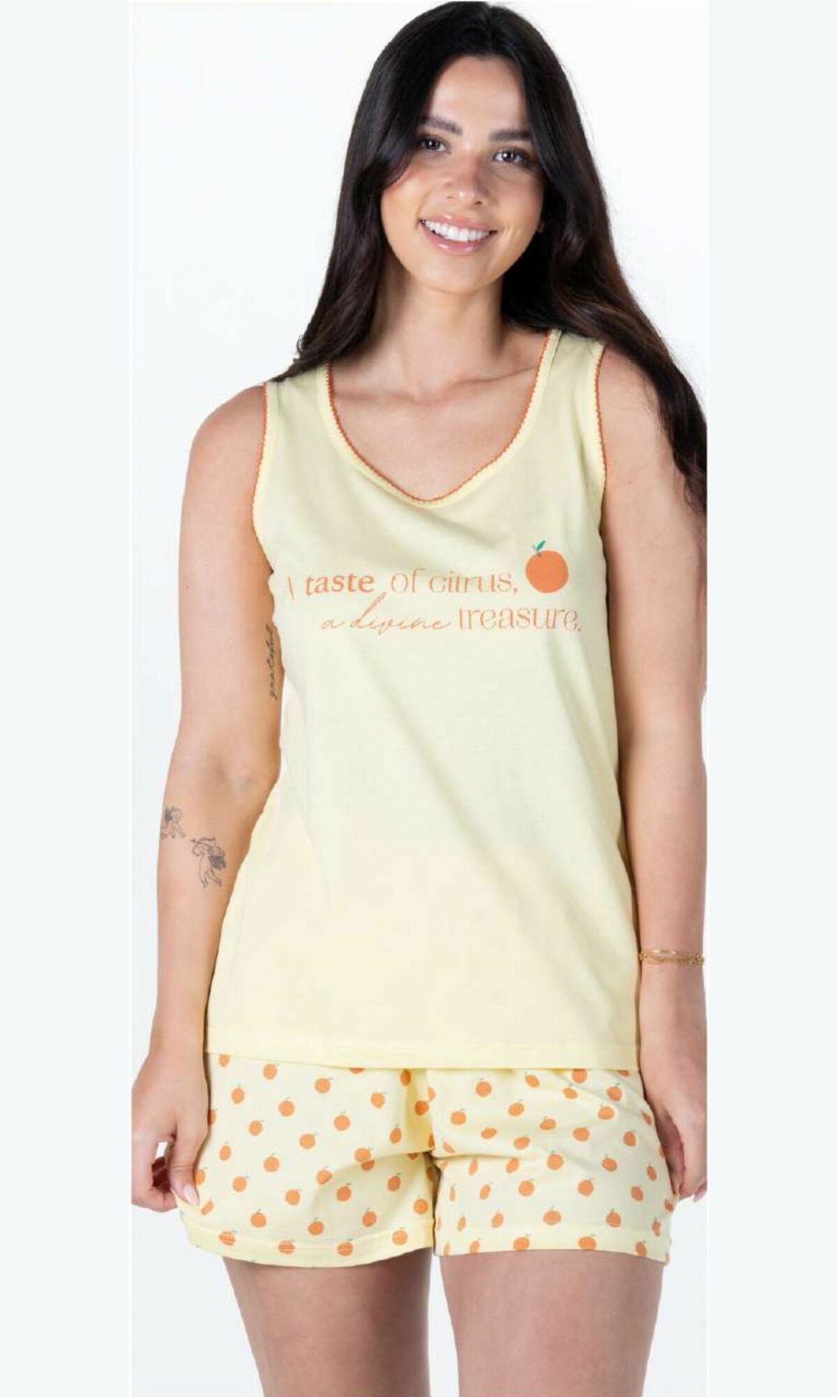 Vestido sin mangas cuello pico