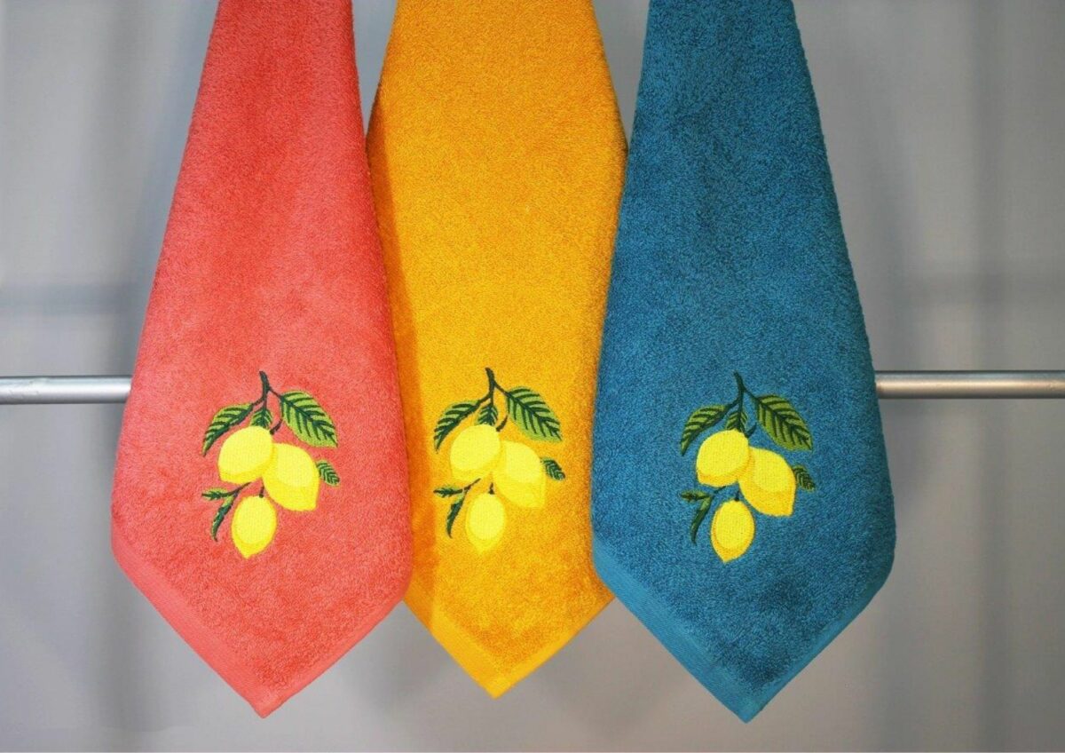 Paño de algodón de rizo Trovador Limones (pack de 3)