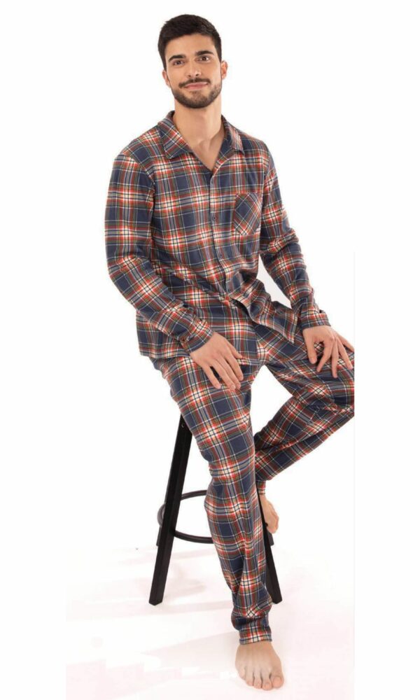 Pijama hombre invierno chaqueta abierta