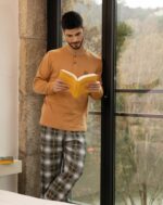 Pijama hombre invierno cuello tapeta