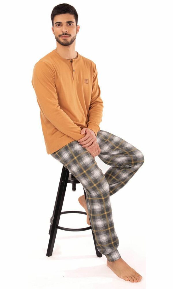 Pijama hombre invierno cuello tapeta