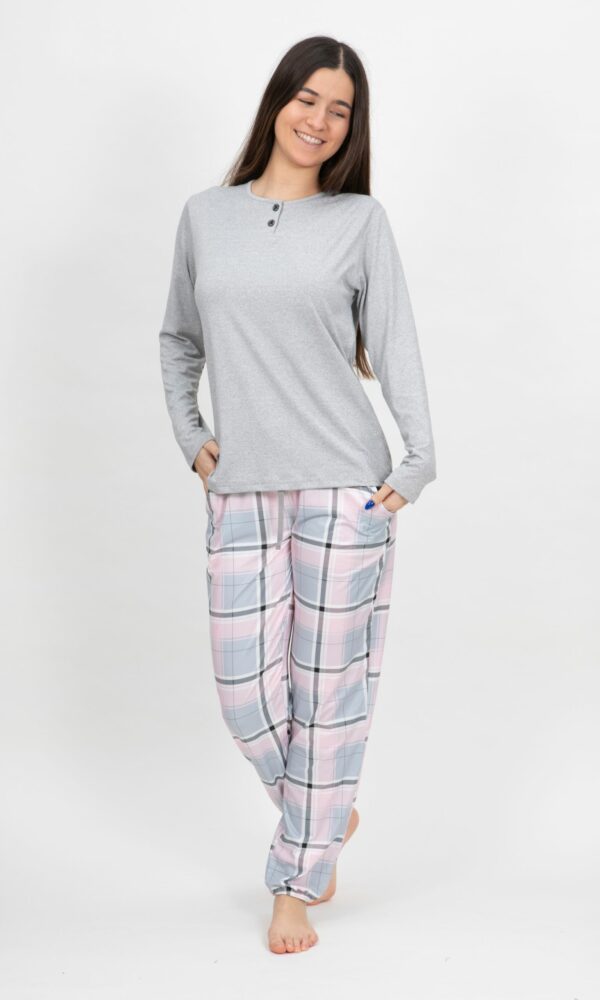 Pijama mujer cuello tapeta