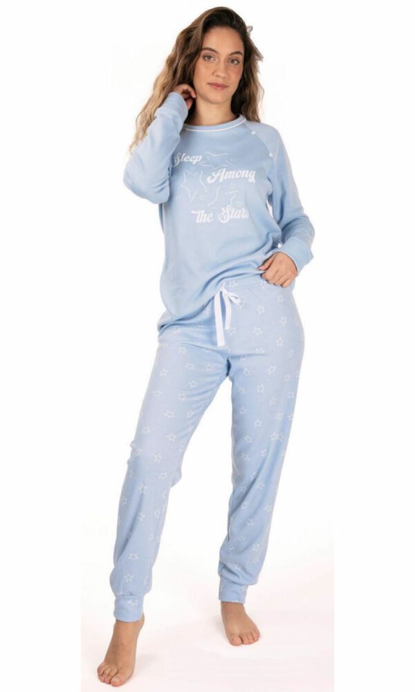 Pijama mujer cuello redondo