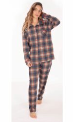 Pijama mujer invierno chaqueta abierta