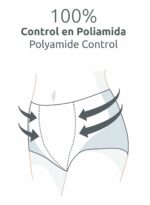 Faja braga control suave de poliamida Naiara 100 (individual o pack de 6)