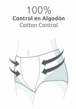 Faja braga control suave de algodón Naiara 210 (individual o pack de 6)