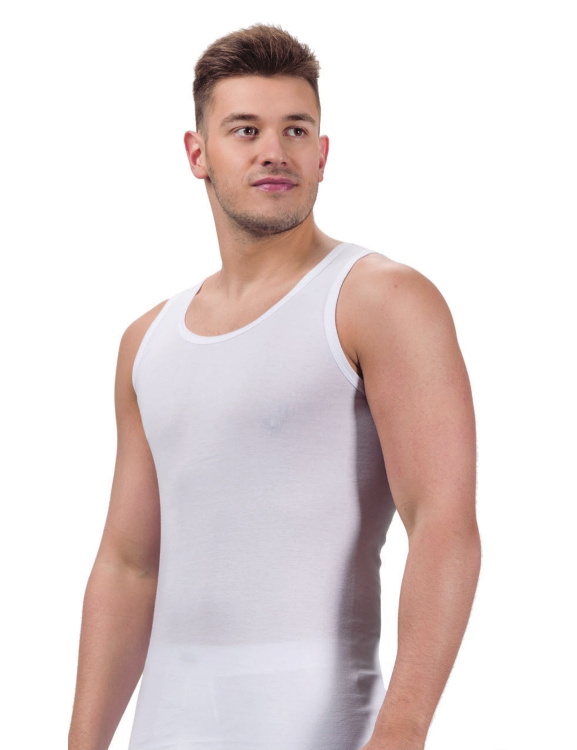 Camiseta de algodón 100 % tirantes Map 7338 (pack de 2 o de 6) Camiseta de algodón 100 % tirantes Map 7338 (pack de 2 o de 6)