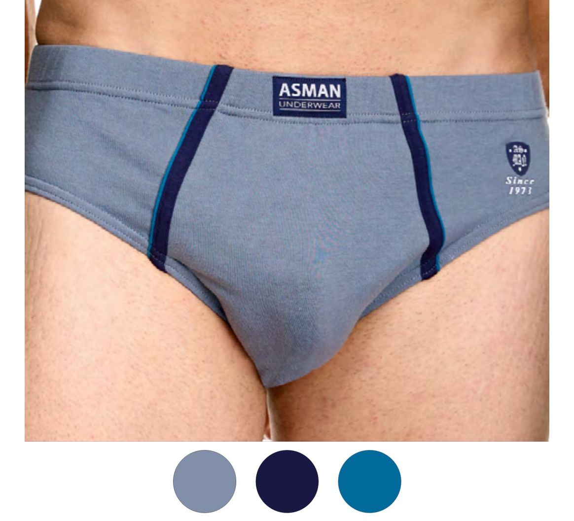 Slip de algodón Asman 2447 (pack de 3) Slip de algodón Asman 2447 (pack de 3)