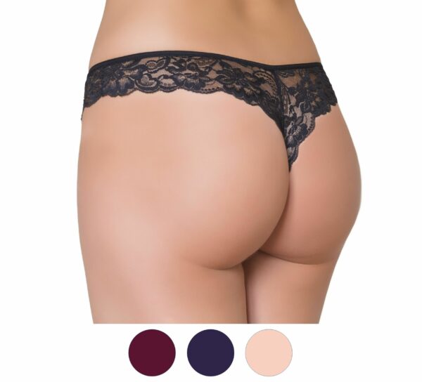 Tanga de poliamida Naiara 140 colores surtidos (pack de 6)
