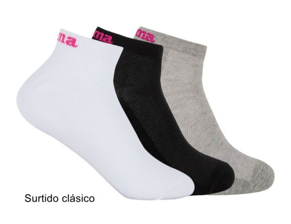 Calcetines de algodón tobilleros Joma JS1700 (pack de 3 o de 18)