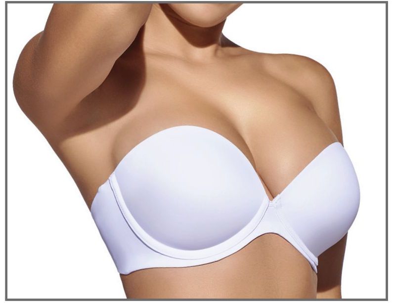 Sujetador aros con relleno y sin tirantes Selene Dana, copa B Sujetador aros con relleno y sin tirantes Selene Dana, copa B