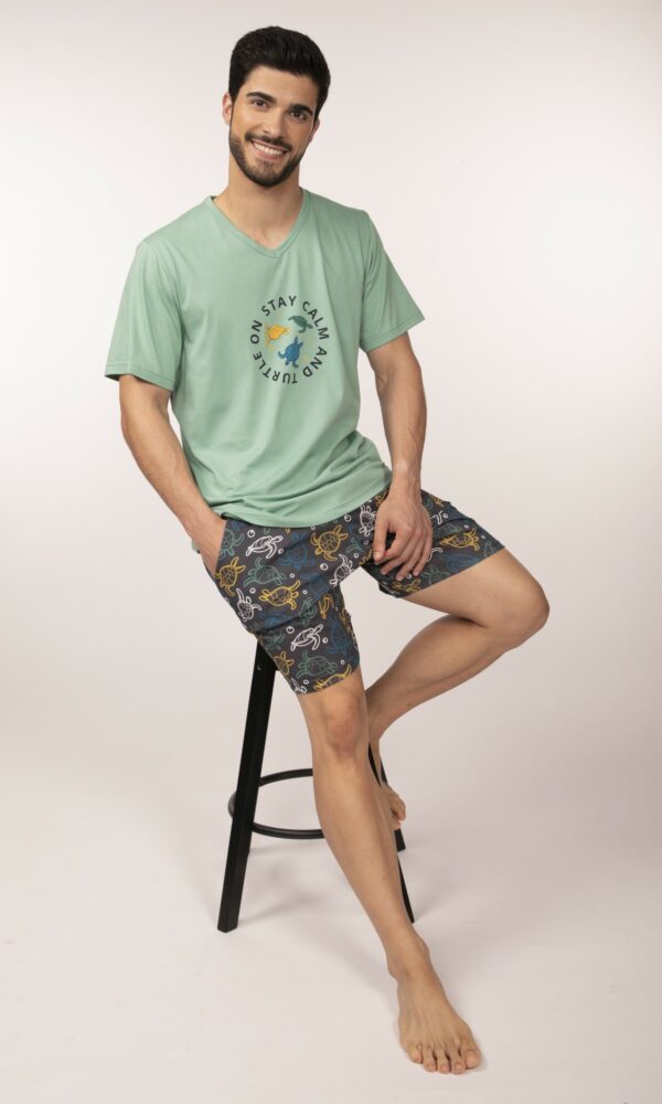 Pijama hombre verano pantalón corto
